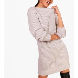 CHUNKY KNIT SWEATER DRESS